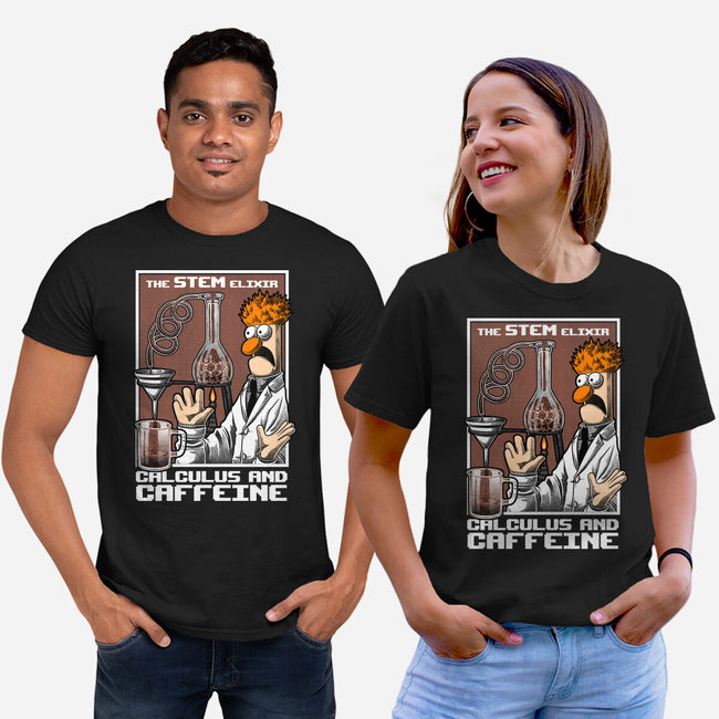 Science Puppet Coffee Lab-Unisex-Basic-Tee-Studio Mootant