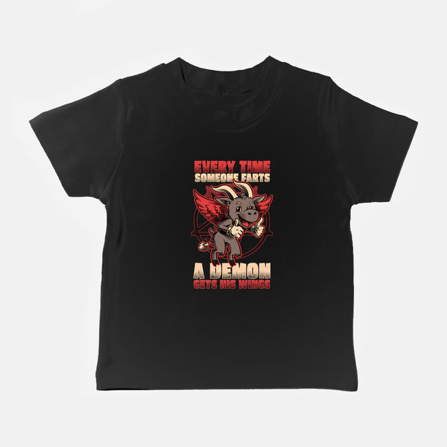 Demon Fart Wings-Baby-Basic-Tee-Studio Mootant