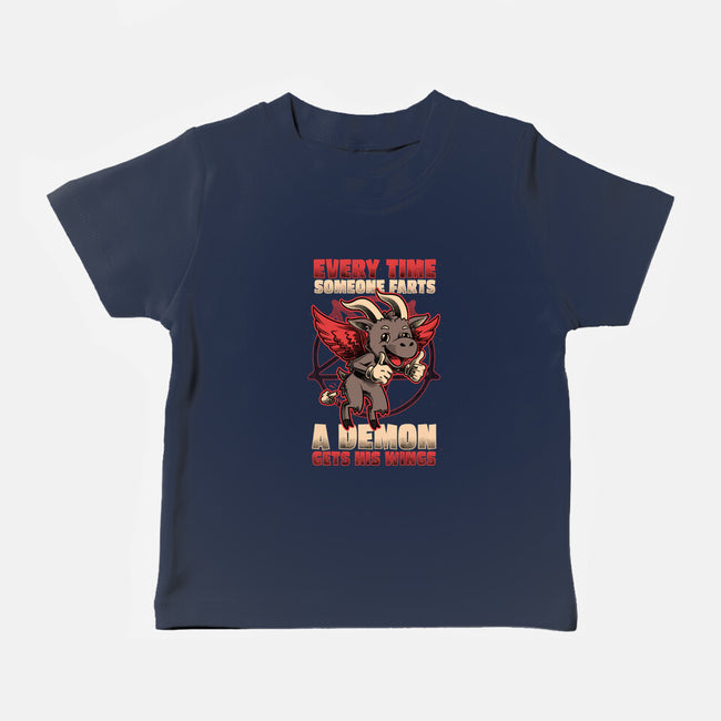 Demon Fart Wings-Baby-Basic-Tee-Studio Mootant