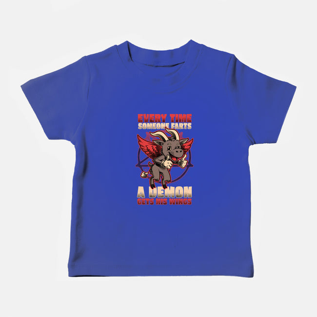 Demon Fart Wings-Baby-Basic-Tee-Studio Mootant