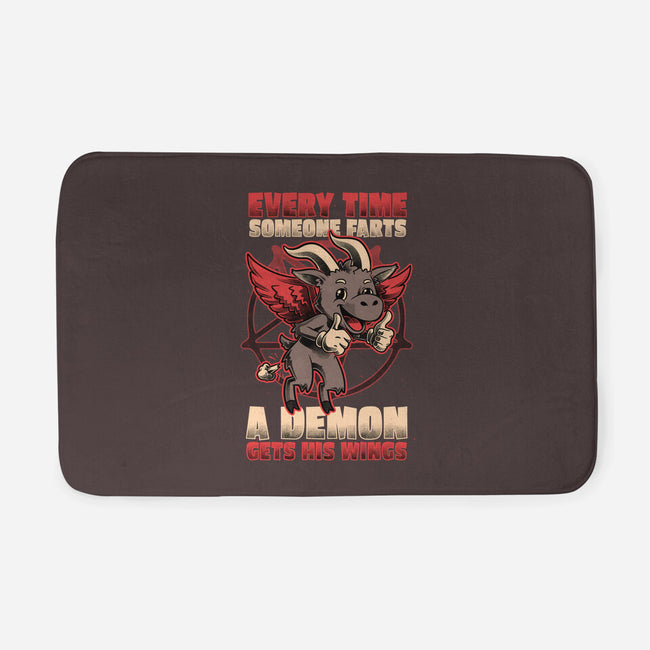 Demon Fart Wings-None-Memory Foam-Bath Mat-Studio Mootant