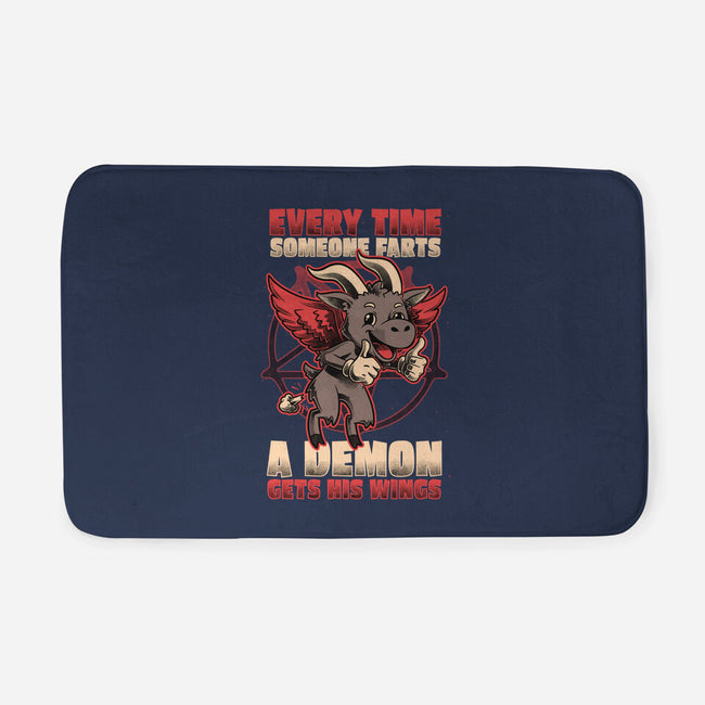 Demon Fart Wings-None-Memory Foam-Bath Mat-Studio Mootant