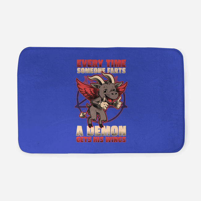 Demon Fart Wings-None-Memory Foam-Bath Mat-Studio Mootant