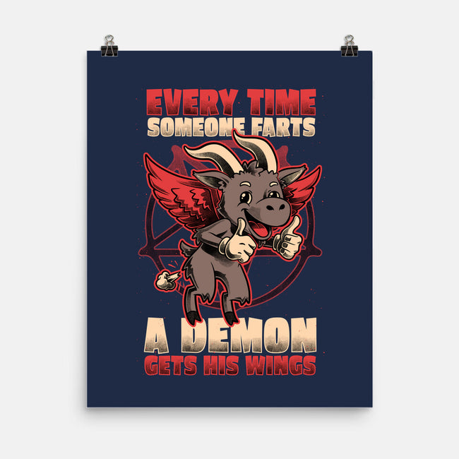 Demon Fart Wings-None-Matte-Poster-Studio Mootant