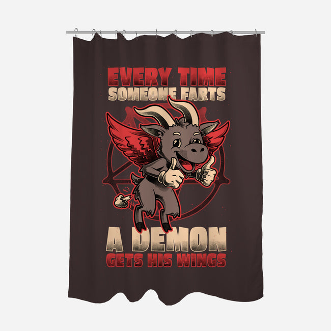 Demon Fart Wings-None-Polyester-Shower Curtain-Studio Mootant