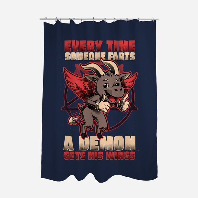 Demon Fart Wings-None-Polyester-Shower Curtain-Studio Mootant