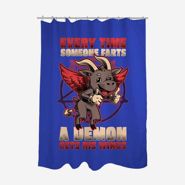 Demon Fart Wings-None-Polyester-Shower Curtain-Studio Mootant