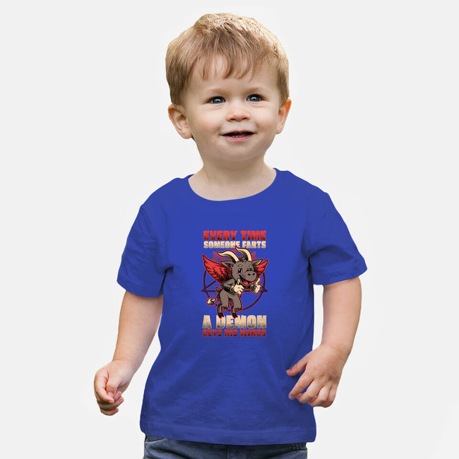 Demon Fart Wings-Baby-Basic-Tee-Studio Mootant