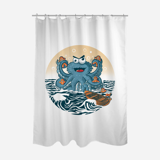 Cookie Kraken Attack-None-Polyester-Shower Curtain-erion_designs