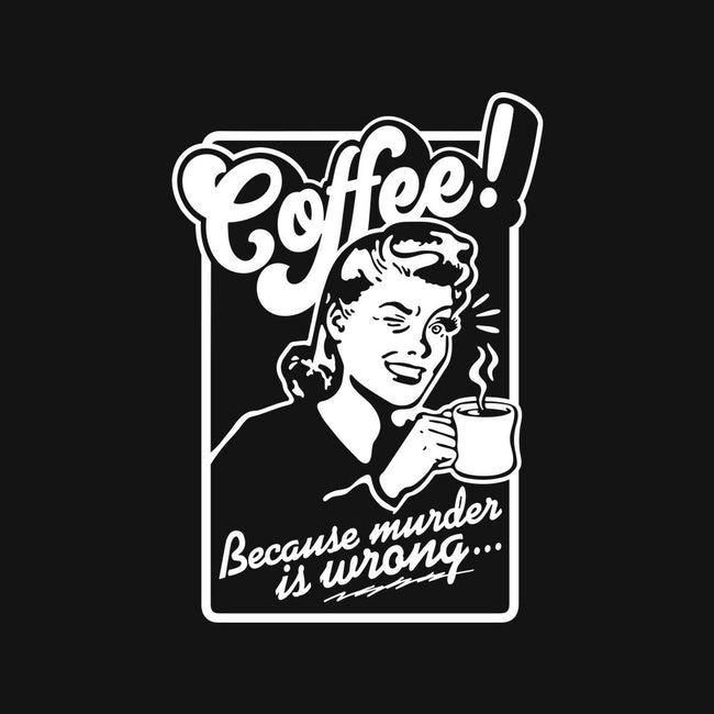 Coffee Because Murder Is Wrong-Dog-Bandana-Pet Collar-demonigote