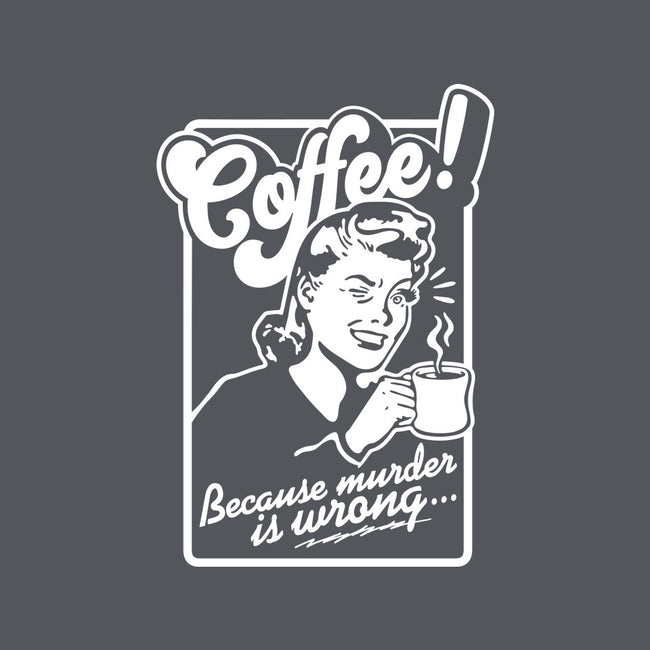 Coffee Because Murder Is Wrong-Cat-Adjustable-Pet Collar-demonigote