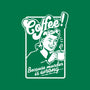 Coffee Because Murder Is Wrong-Unisex-Basic-Tee-demonigote