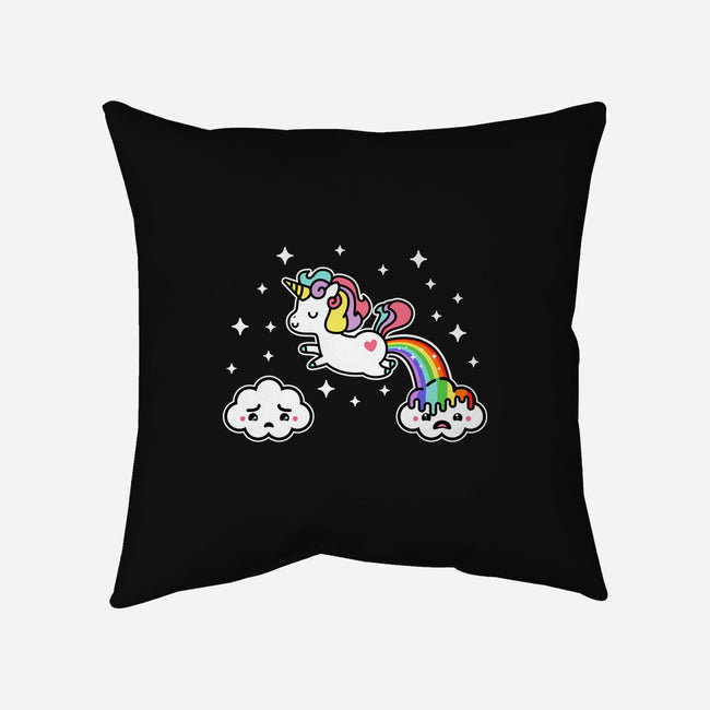 Poopiecorn-None-Removable Cover-Throw Pillow-demonigote