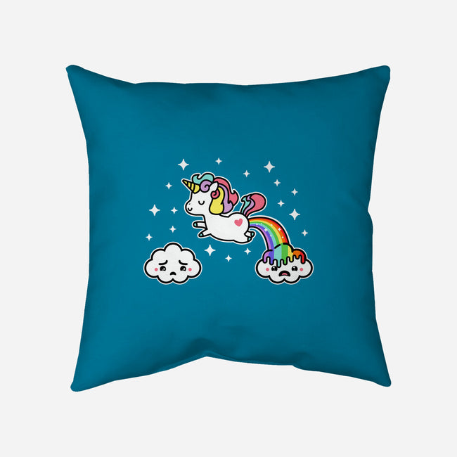 Poopiecorn-None-Removable Cover-Throw Pillow-demonigote