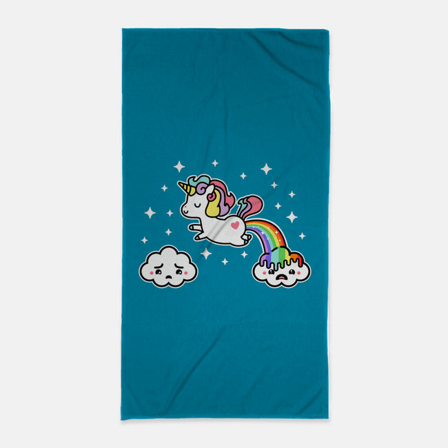 Poopiecorn-None-Beach-Towel-demonigote