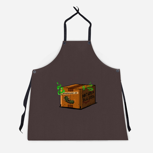 Dead Cat Inside-Unisex-Kitchen-Apron-demonigote