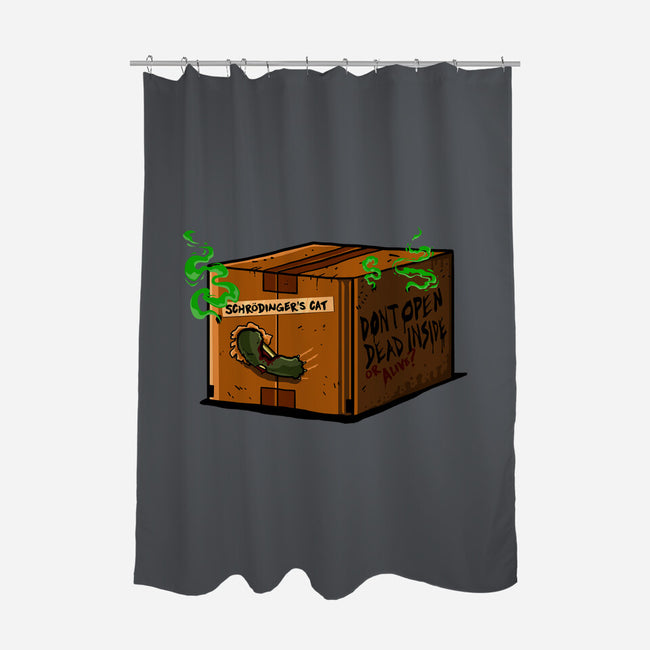 Dead Cat Inside-None-Polyester-Shower Curtain-demonigote