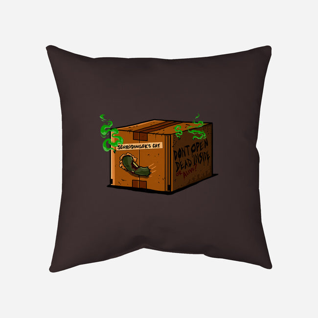 Dead Cat Inside-None-Removable Cover-Throw Pillow-demonigote