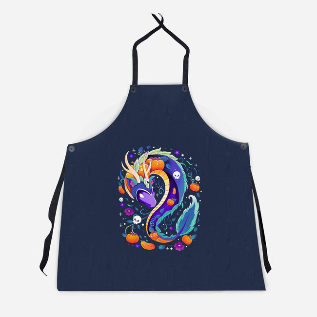 Dragon Autumn-Unisex-Kitchen-Apron-Vallina84