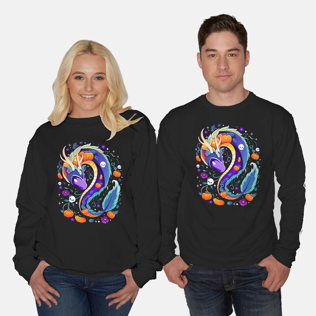 Dragon Autumn-Unisex-Crew Neck-Sweatshirt-Vallina84