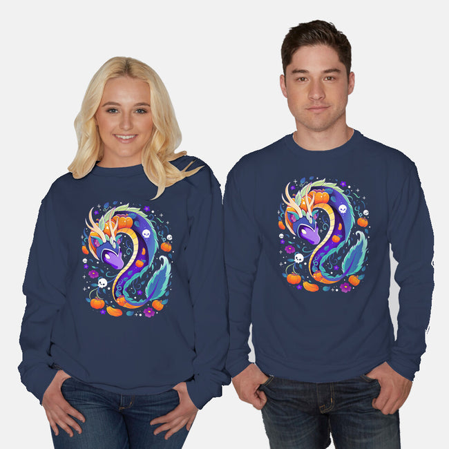 Dragon Autumn-Unisex-Crew Neck-Sweatshirt-Vallina84