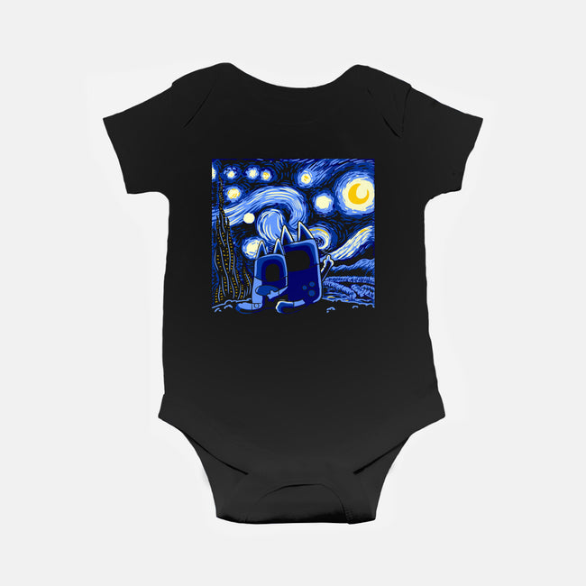 Bluey Bluey Night-Baby-Basic-Onesie-naomori