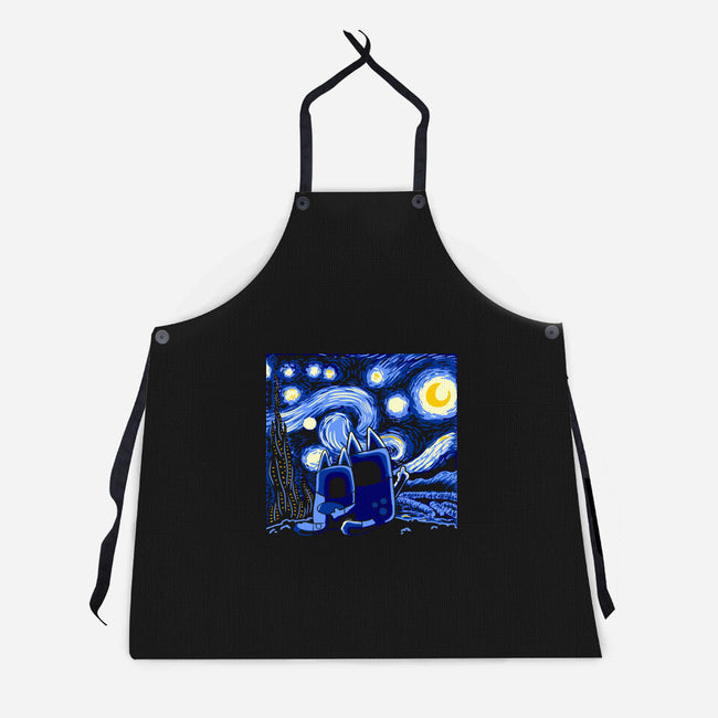 Bluey Bluey Night-Unisex-Kitchen-Apron-naomori