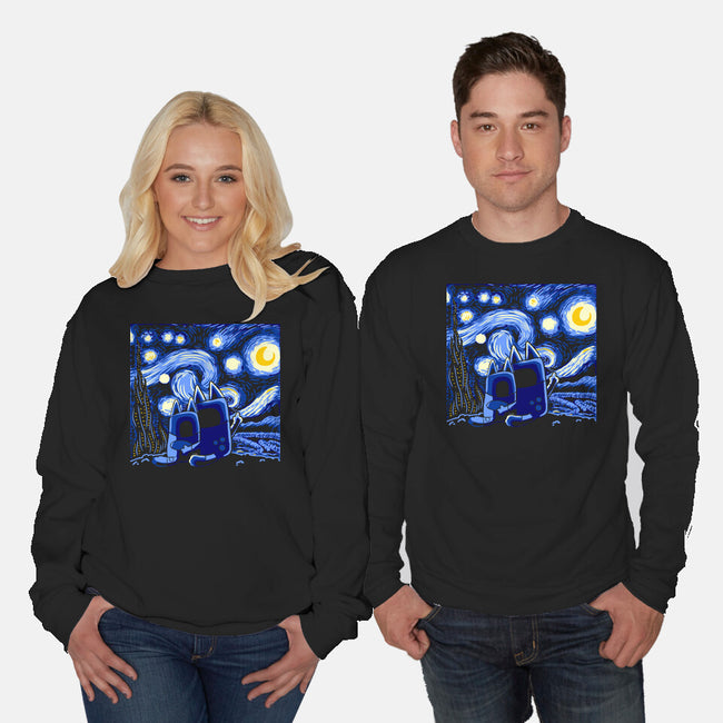 Bluey Bluey Night-Unisex-Crew Neck-Sweatshirt-naomori