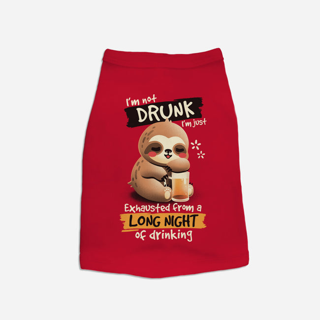 Drunk Sloth-Dog-Basic-Pet Tank-NemiMakeit