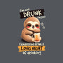 Drunk Sloth-Unisex-Basic-Tee-NemiMakeit