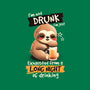 Drunk Sloth-None-Polyester-Shower Curtain-NemiMakeit