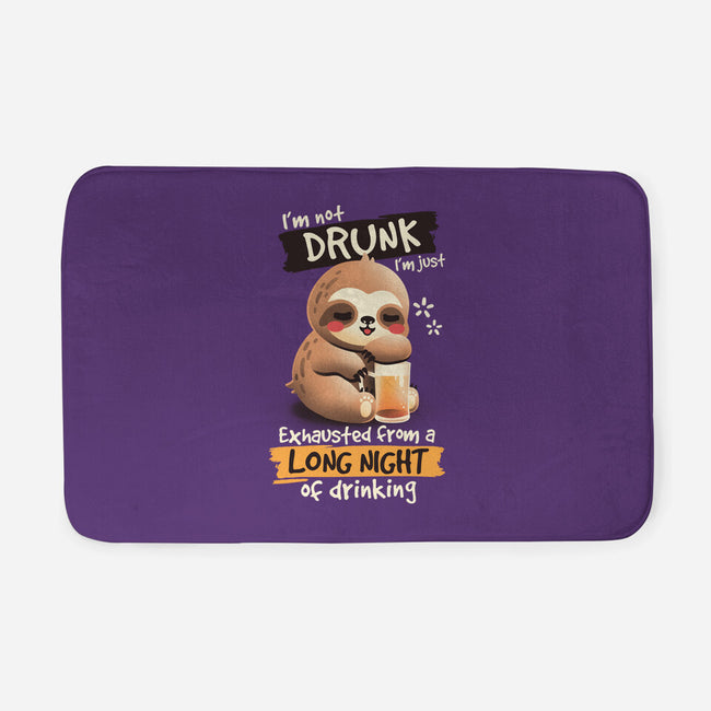 Drunk Sloth-None-Memory Foam-Bath Mat-NemiMakeit