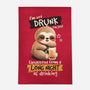 Drunk Sloth-None-Indoor-Rug-NemiMakeit