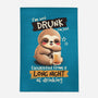 Drunk Sloth-None-Indoor-Rug-NemiMakeit