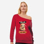 Drunk Sloth-Womens-Off Shoulder-Sweatshirt-NemiMakeit