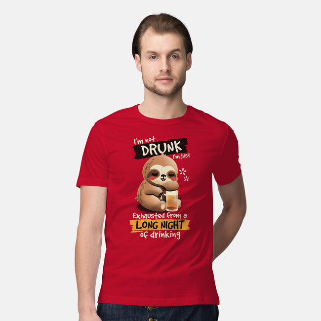 Drunk Sloth-Mens-Premium-Tee-NemiMakeit