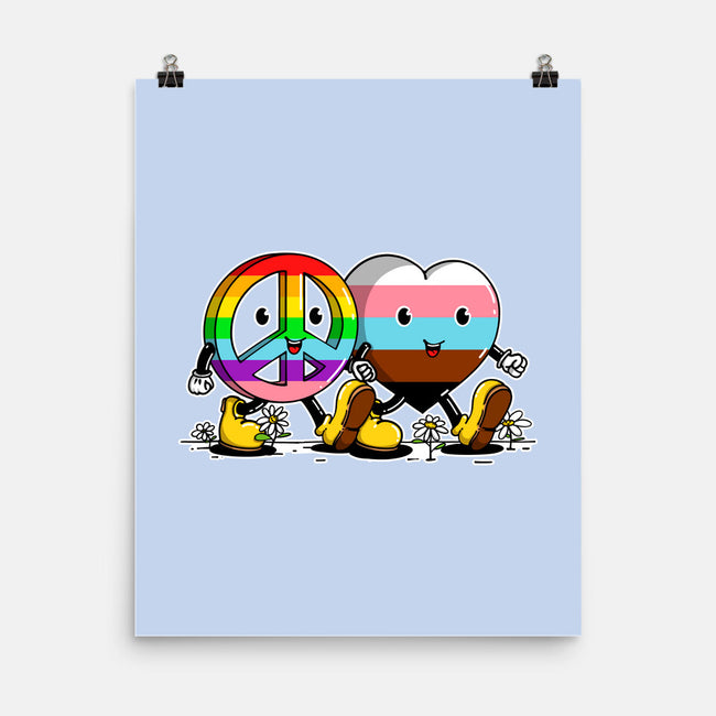 Peace And Love Friends-None-Matte-Poster-sebasebi