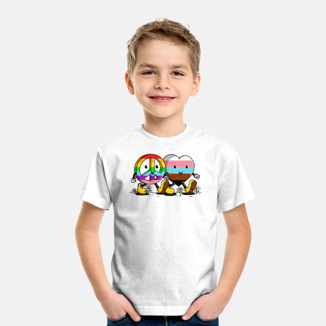 Peace And Love Friends-Youth-Basic-Tee-sebasebi