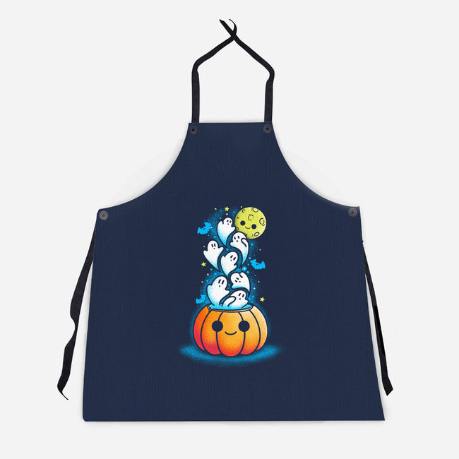 Full Of Ghost-Unisex-Kitchen-Apron-sebasebi