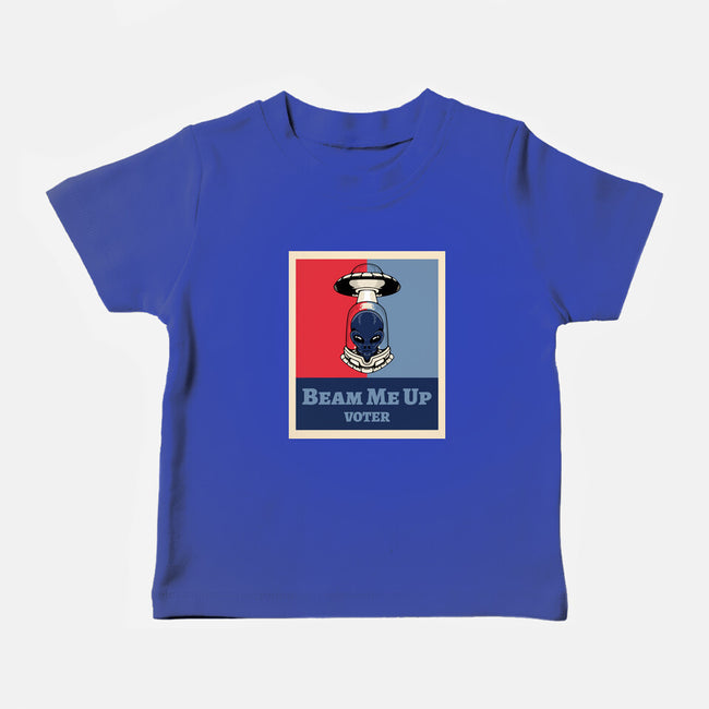 Beam Me Up Voter-Baby-Basic-Tee-ElLocoMus