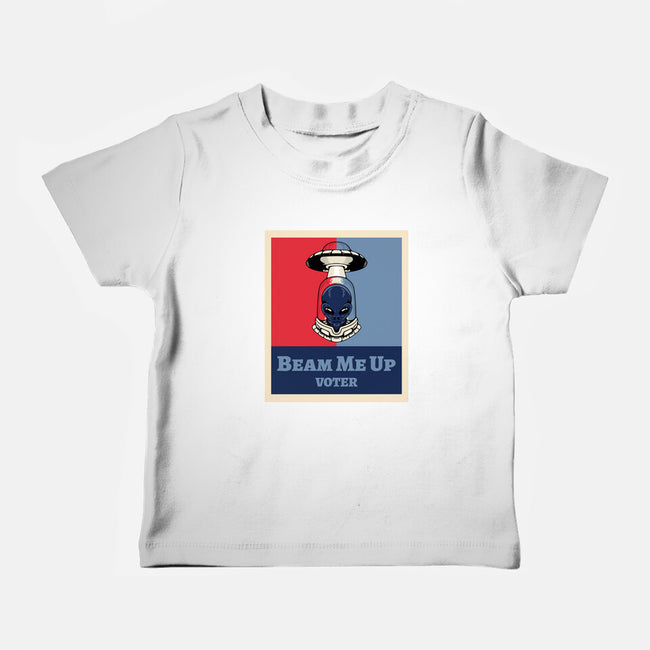 Beam Me Up Voter-Baby-Basic-Tee-ElLocoMus