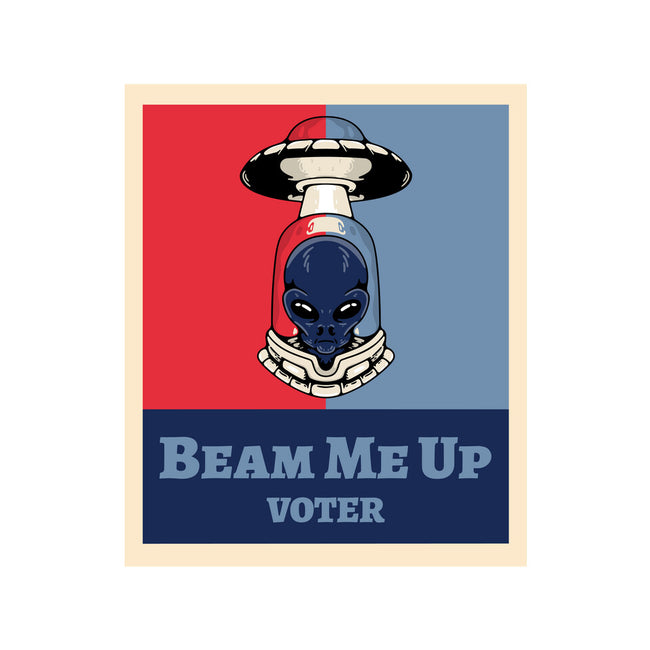 Beam Me Up Voter-Mens-Basic-Tee-ElLocoMus