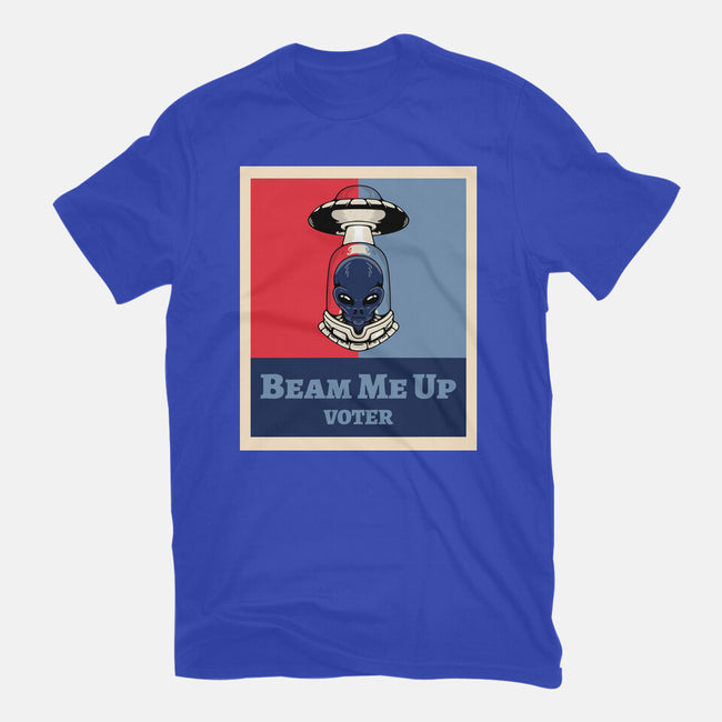 Beam Me Up Voter-Mens-Basic-Tee-ElLocoMus