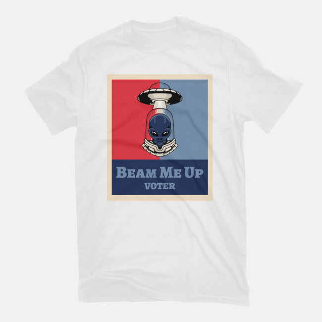 Beam Me Up Voter-Mens-Basic-Tee-ElLocoMus