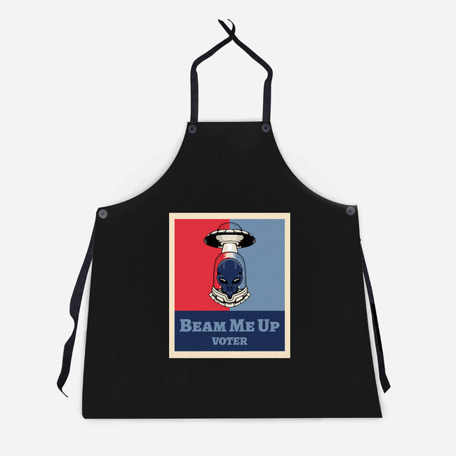 Beam Me Up Voter-Unisex-Kitchen-Apron-ElLocoMus