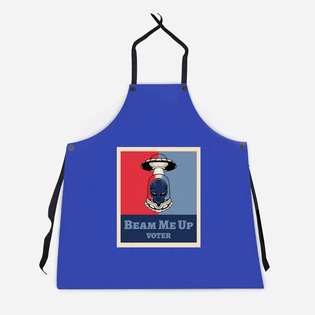 Beam Me Up Voter-Unisex-Kitchen-Apron-ElLocoMus