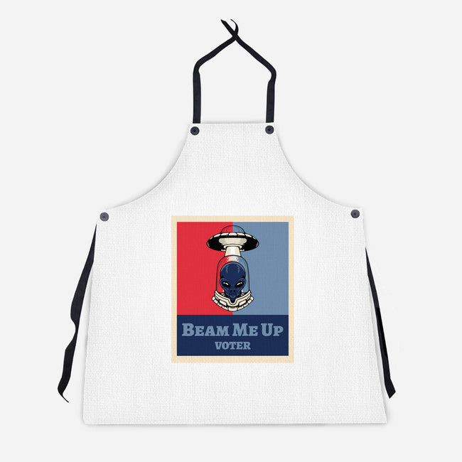 Beam Me Up Voter-Unisex-Kitchen-Apron-ElLocoMus