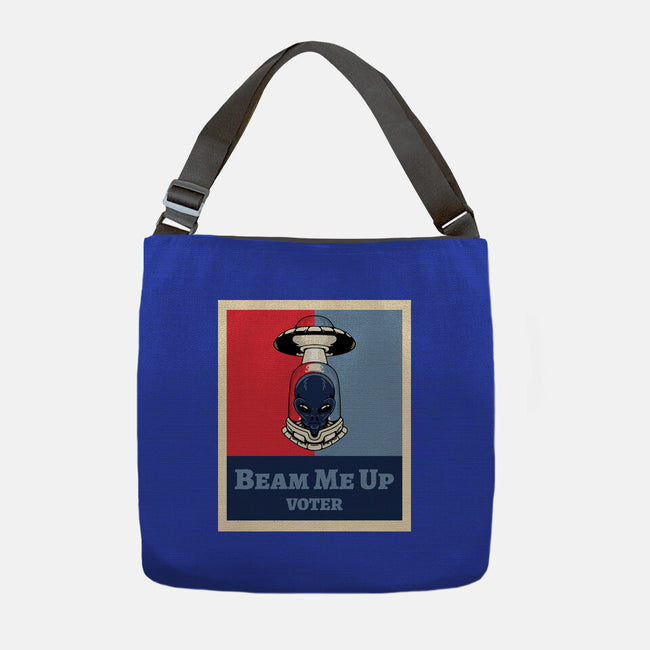 Beam Me Up Voter-None-Adjustable Tote-Bag-ElLocoMus