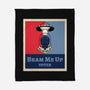 Beam Me Up Voter-None-Fleece-Blanket-ElLocoMus