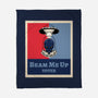 Beam Me Up Voter-None-Fleece-Blanket-ElLocoMus